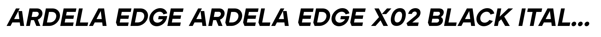 Ardela Edge ARDELA EDGE X02 Black Italic image
